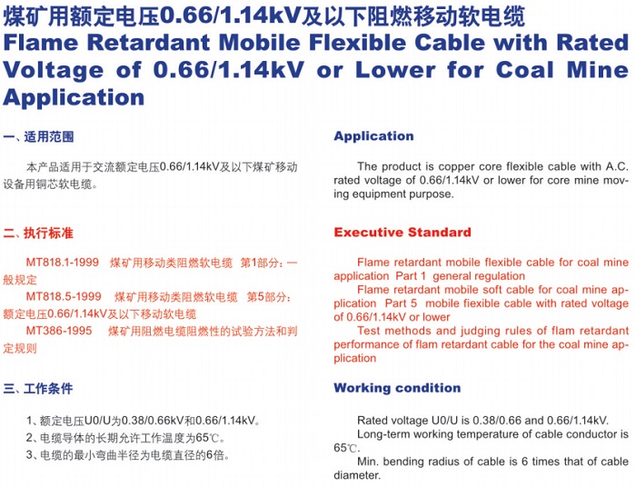 阻燃移动软电缆
